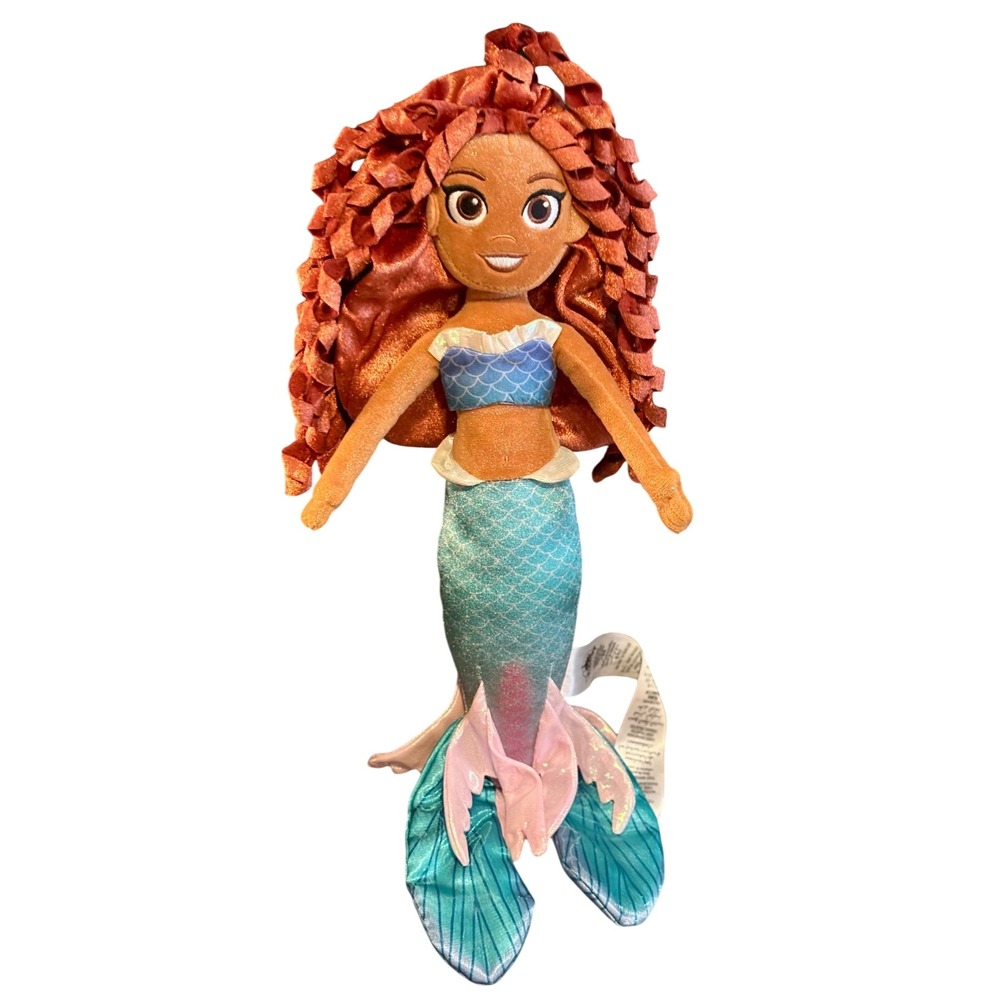 Disney The Little Mermaid Ariel Plush Doll Live Action Halle Bailey Mermaid Tail